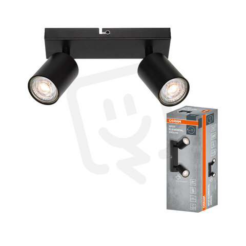 LED SPOT ELEMENTAL BLACK 2XGU10 BLACK OSRAM 4099854587542