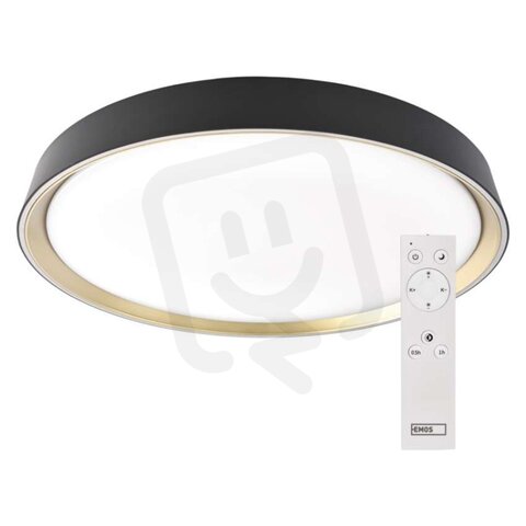 LED přisazené svítidlo ILVI, kruhové 30W, stmívání+CCT, černá+champagne ZM5118
