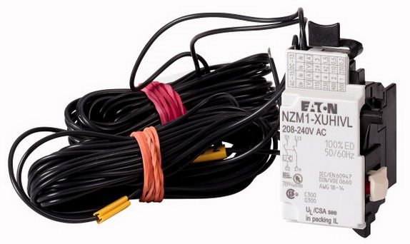 Eaton 259557 Podpěťová spoušť pro NZM1, vodiče, 2pk, 24V~ NZM1-XUHIVL24AC