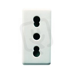 SYSTEM Modul zásuvky 2P+E 16A 250V, IT, bílá GEWISS GW20203