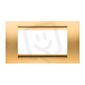 PLAYBUS 4 GANG ANTIQUE GOLD PLATE