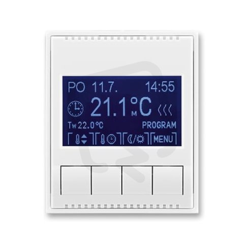 Termostat pokojový programovatelný 3292E-A10301 03 bílá/bílá Element Time ABB