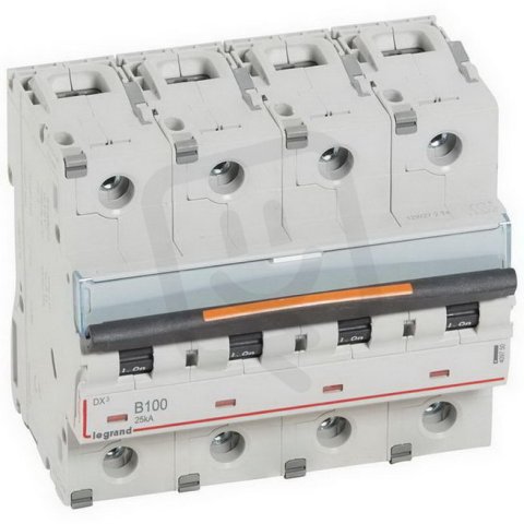 DX3 JISTIČ, 4 PÓLOVÝ, CHAR. B,100A 25KA LEGRAND 409750