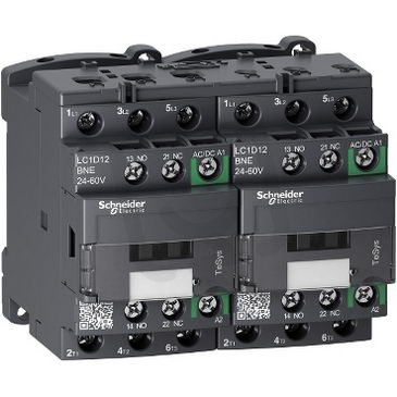 TeSys D Green 3P reverzační 12A 24 60V AC/DC SCHNEIDER LC2D12BNE