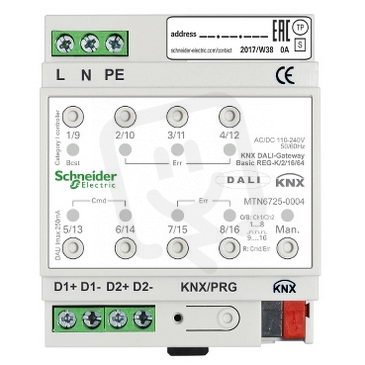 KNX DALI brána Basic REG-K/2/16/64 SCHNEIDER MTN6725-0004