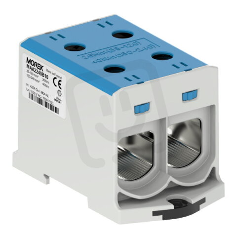 Univerzální řadová svorka OTL 240-2xAl/Cu 35-240mm2 1000V modrá MOREK MAA2240B10