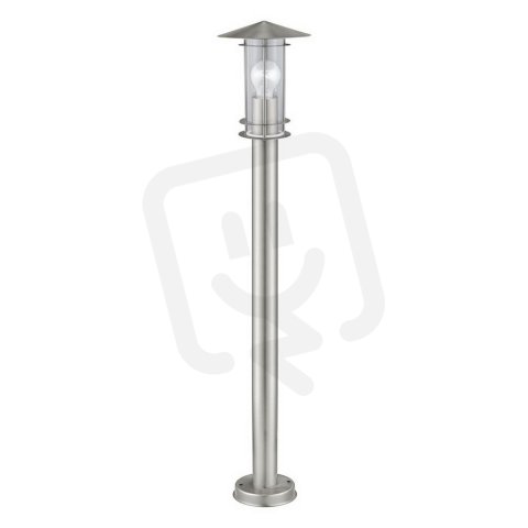 Venkovní stojací svítidlo LISIO H-1000 nerezová ocel/čiré 60W IP44 EGLO 30188