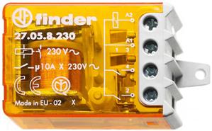 Impulsní elektronický spínač 2Z až 2R/10A, 230V AC FINDER 27.05.8.230.0000