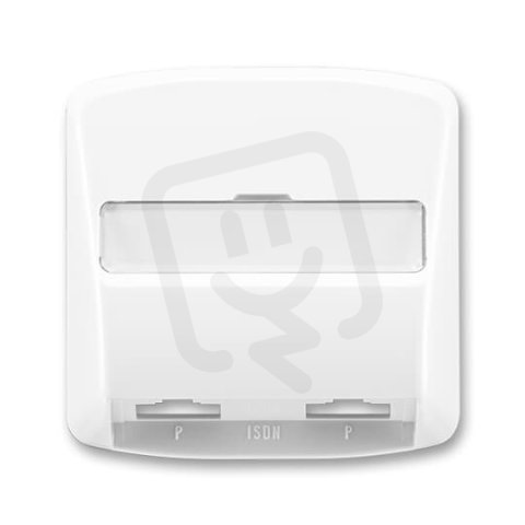 Kryt zásuvky ISDN průchozí, dvojnásobné 5013A-A00252 B bílá Tango ABB