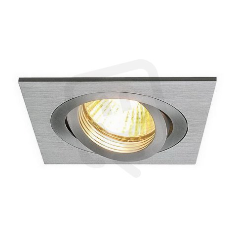 NEW TRIA I GU10 zapustna cesane alu 230V GU10 halogen 50W 30° SLV 111361