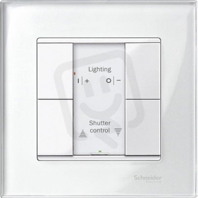 KNX tlač. panel 2-násobný plus, Polar, System M SCHNEIDER MTN617219