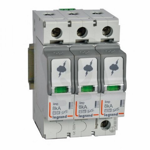 SVODIČ PŘEPĚTÍ 3 PÓLOVÝ, 8/50KA, B+C LEGRAND 412252