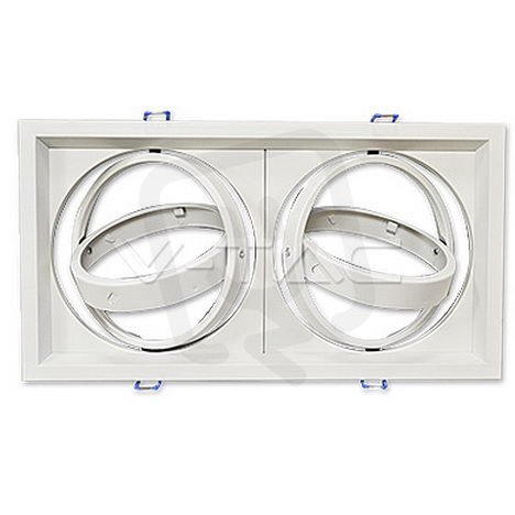 2 x AR111 Housing White,  VT-7222