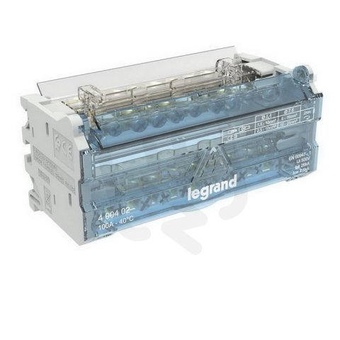 MODULÁRNÍ ROZBOČOVACÍ SVORKOVNICE 2P 100A 6MODULOVÝ LEGRAND 400402