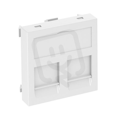 OBO DTG-2A RW1 Nosiče datové techniky dva připojovací moduly 45x45mm čistě bílá