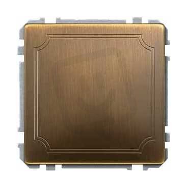 Schneider MTN391943 Zaslepovací kryt, S-Design, antique brass