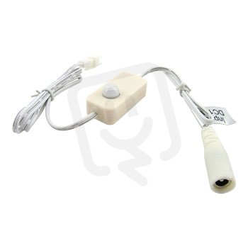 Spínač pro LED pásky s PIR (30sec.) 3A 12V/24V s konektory DC 5,5/2,1 4731671