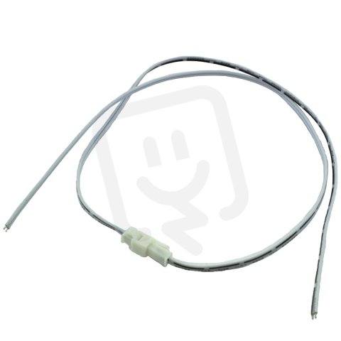Sada napájecích kabelů 2pin vidlice + zásuvka 2x40cm bílé kabely i konektor