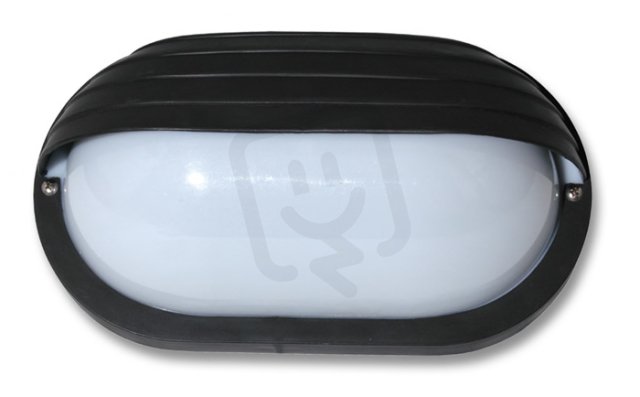 Technické svítidlo ovál s krytem černé ECOLITE WH2606-CR