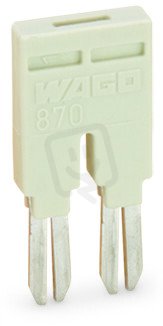 Můstek 2x izolováno světle šedá WAGO 870-402