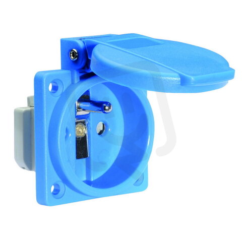 Zásuvka vestavná 16A 3p 230V IP54 CZ Quick-Connect (modrá) BALS 71118