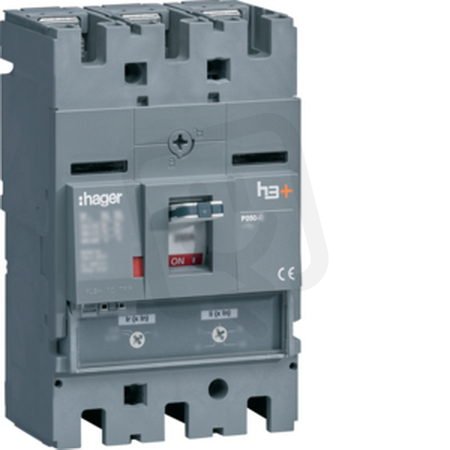 Kompaktní jistič h3+ P250 TM 25 kA, 3-pólový, In 100 A HAGER HHT100DR