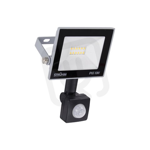 Reflektor KROMA LED S 10W NW IP65 120° pohyb.senzor šedá IDEUS 03772