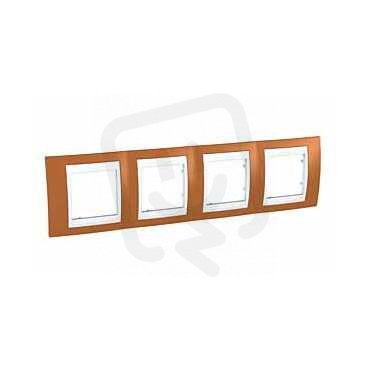 Schneider MGU6.008.869 Krycí rámeček Plus čtyřnásobný,Orange/polar