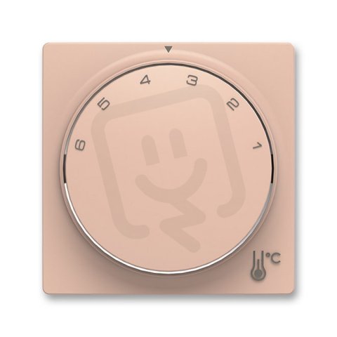 ABB Zoni Kryt termostatu prostorového s otočným ovládáním pudrová