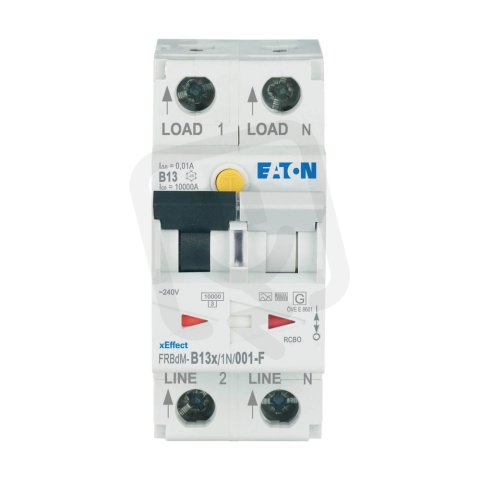 Digitální chránič s jističem 10kA FRBdM-B13/1N/001-F char B 1+N-pól 13A 0,01A