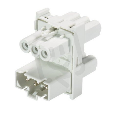 rozvodný blok 1/3, 3-pól, gesis mini, bílý WIELAND 91.030.4953.0