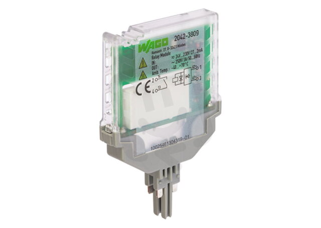 Reléový modul, vstupní jmenovité napětí AC/DC 24-230 V, 1 spínací kontakt