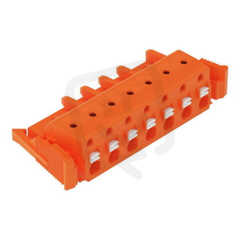 Pružinová svorka CAGE CLAMP oranžová 2,5mm2 7pól. oranžová WAGO 2231-707/037-000