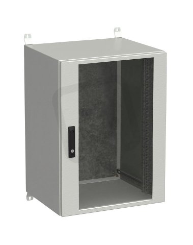 Rozvadeč nástěnný venkovní LC-20 18U 600x500 dveře sklo 3bod.zámek