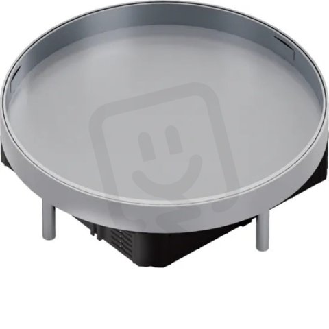 Přístrojové nerezové víko plné R12 pro podlahovou krytinu výšky 25 mm EKR120BL25