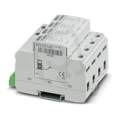 VAL-EV-T2 280/3+1-R CHARX protect: Zásuvný svodič přepětí 1180145