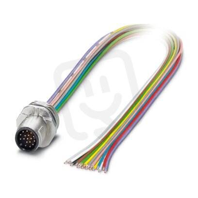 Přístrojový konektor zpředu stěny SACC-E-M12MS-17CON-M16/0,5 VA 1405243