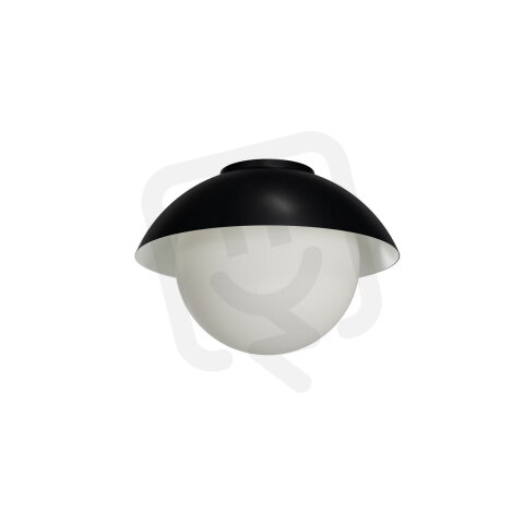 Přisazené svítidlo se skleněným stínidlem OSMONT LUKIDA 2 10W IP65II E27 černá