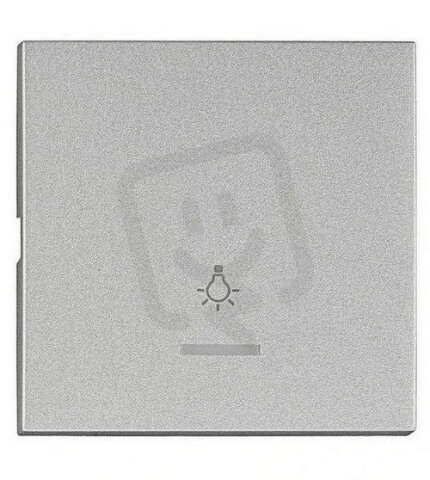 Kryt spínačů a ovladačů s průhledem, symbol světlo, stříbrný SCHRACK EV122209--