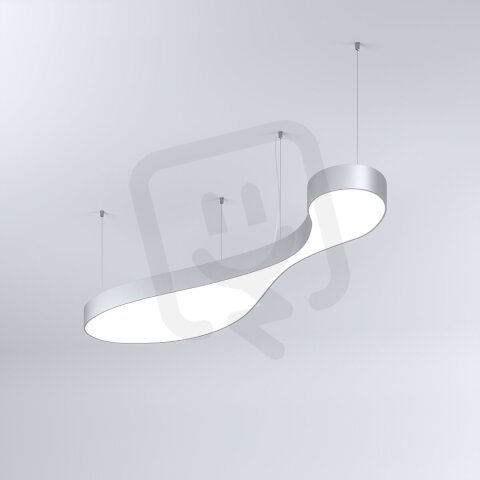 LED Svítidlo MI-BUBBLE-03, 67W, 3000K, bez trafa, 24VDC, IP20, stříbrná, 3000K