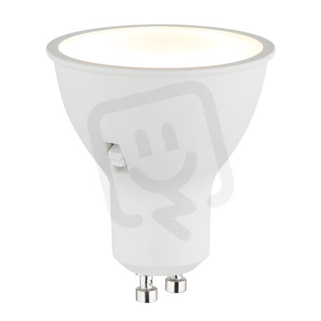Bulb LED žárovka, bílý plast, nikl, hlin