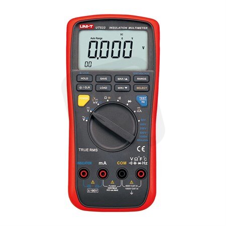 Multimetr UNI-T UT533 (+tester izolace)