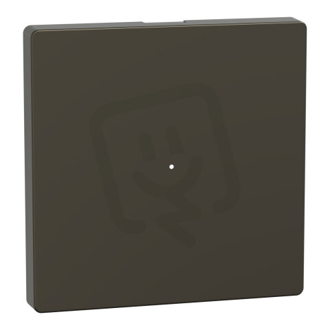 Klapka, Merten System D,  pro tlačítkový modul 1násobný, mocca, plast