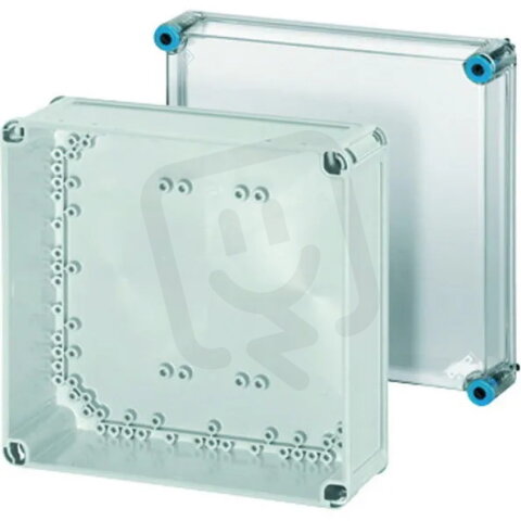 Prázdná skříň s průhledným víkem 275x275x150 mm HENSEL K 0200