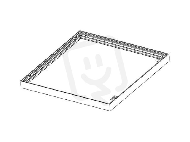 KOVOVÝ RÁM 600x600 pro přisazenou montáž vestavných LED panelů PANLUX PN22900011