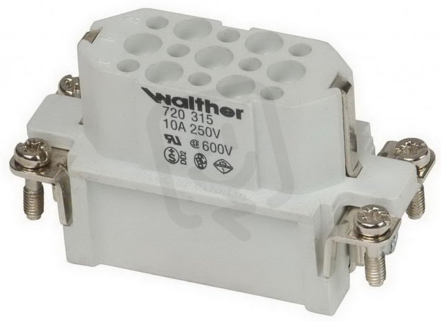 Walther 720315 D 15 Vložka konektoru pro lisovací dutinky