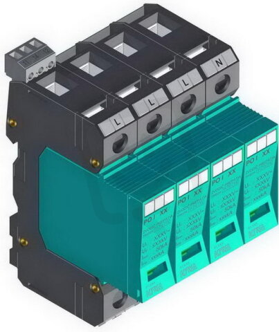 Přepěťová ochrana PO I 4 R 280V/12,5kA, modulární, vyměnitelná, B+C+D