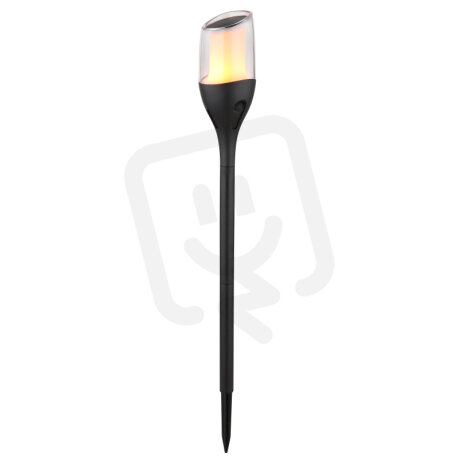 Solární svítidlo černá 12x LED 0.2W 3V, 1600K GLOBO 36704