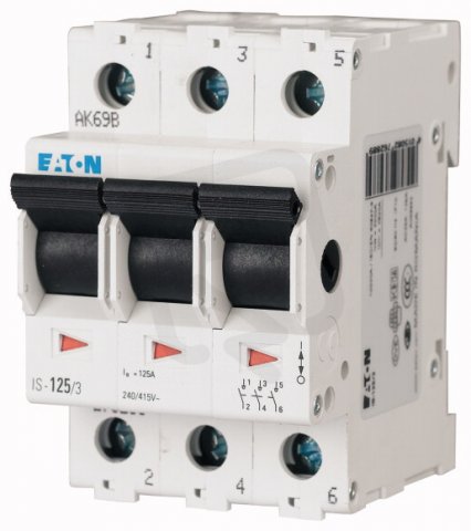 Eaton 276256 Hlavní vypínač, 3-pól, In=16A IS-16/3