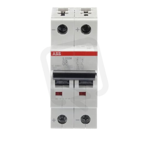 S202M-C6UC Jistič 2P 6A char. C ABB 2CDS272061R0064